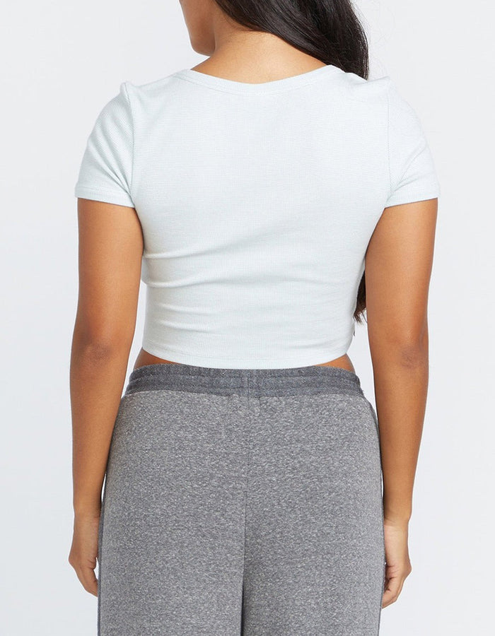 Volcom Lil Knit Women Crop T-Shirt Spring 2024 | CHLORINE (CHL)