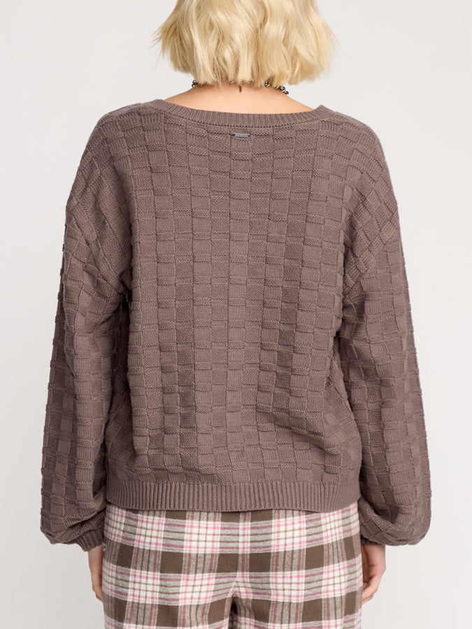 Volcom Snug Lyfe Cardigan Fall 2025 | BLACK PLUM (BPM)
