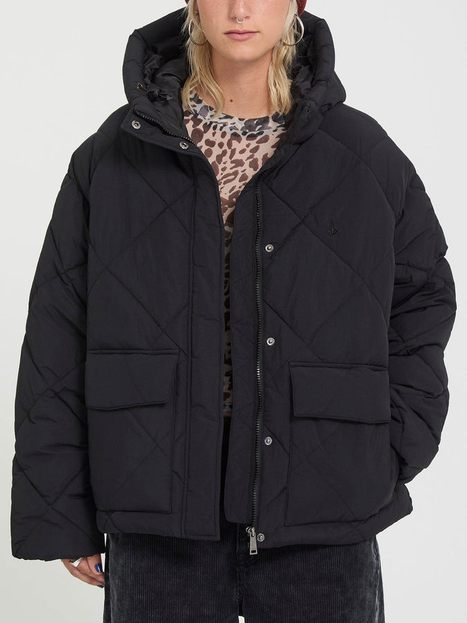 Volcom Out Of Boxy Puff Jacket Fall 2026 | BLACK (BLK)