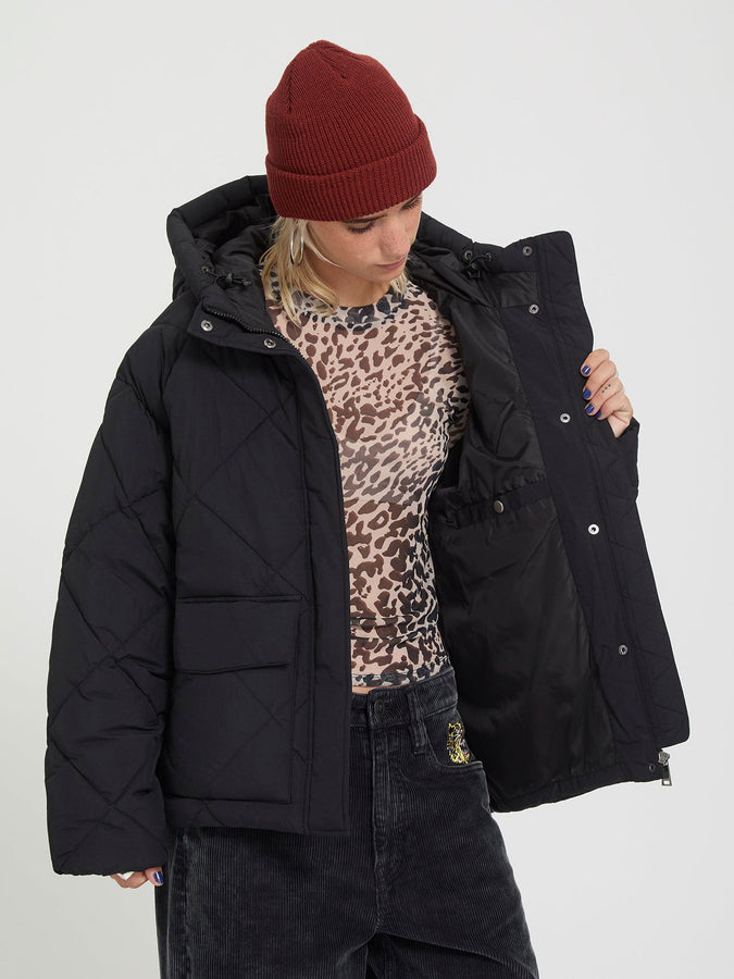 Volcom Out Of Boxy Puff Jacket Fall 2026 | BLACK (BLK)