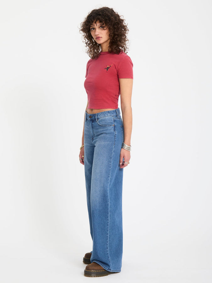 Volcom Stoned BF Lowrise Jeans Spring 2026 | WHTLBLUE (WLB)