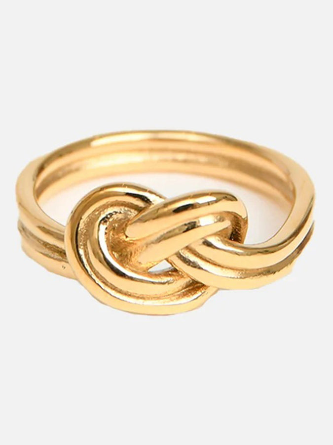 Nana The Brand Avec Noeud Or Ring | PLAQUÉ OR/GOLD PLATED