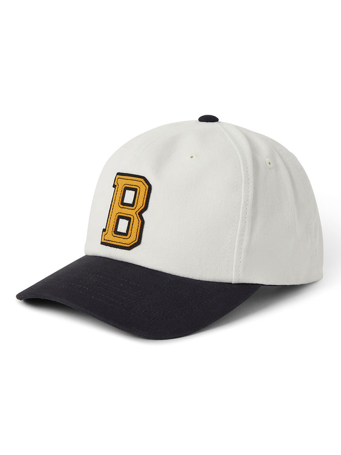 Brixton Big D Adjustable Snapback Hat | OFF WHITE/BLACK/MUSTARD