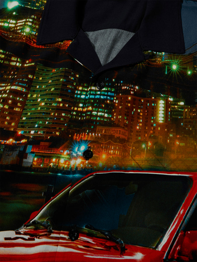 HUF X TOYOTA Big City Resort Buttondown Shirt Fall 2024 | BLACK