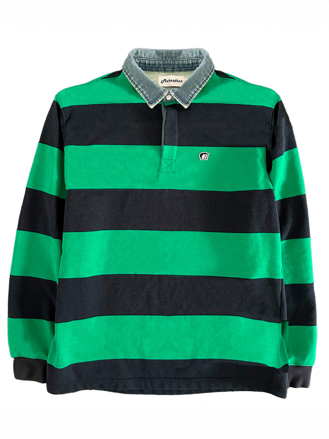 Mehrathon Big Brother Long Sleeve Polo Summer 2024 | GREEN/NAVY