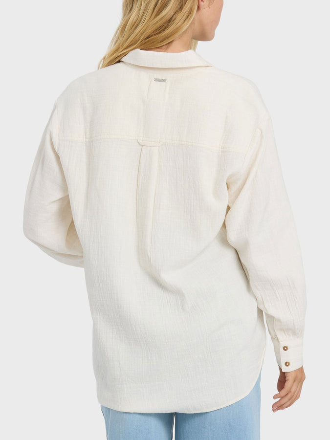 Billabong Wanderer Solid L/S Buttondown Shirt Spring 2026 | SALT CRYSTAL (SCS1)