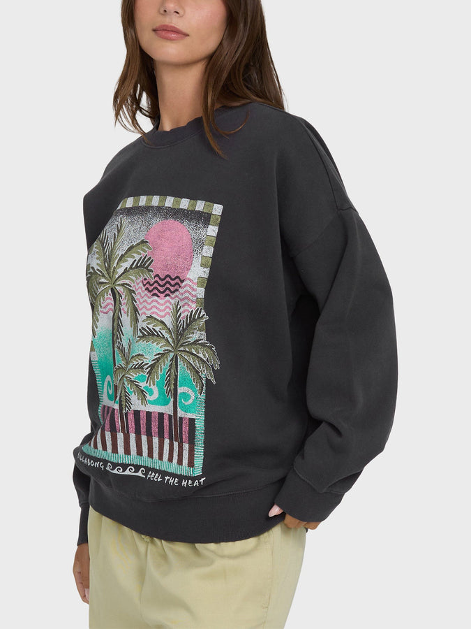 Billabong Echo Crewneck Sweatshirt Summer 2026 | BLACK SANDS (BSD1)