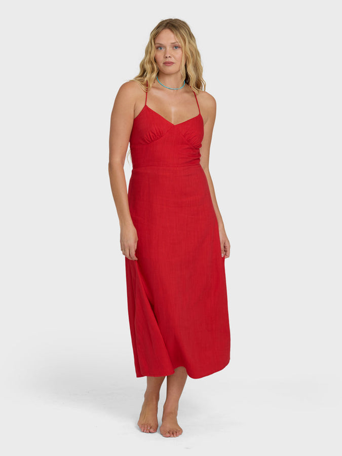 Billabong Take It Back Dress Summer 2026 |FIESTA RED (FTR)