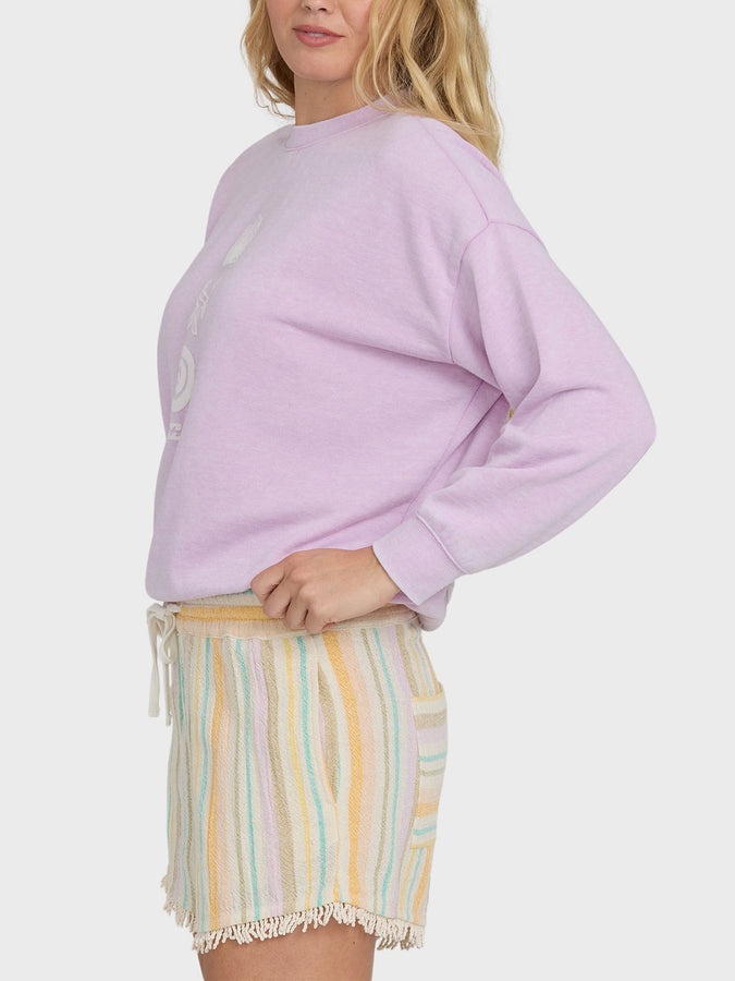 Billabong Echo Burnout Crewneck Sweatshirt Summer 2026 | SWEET LILAC (SLI)
