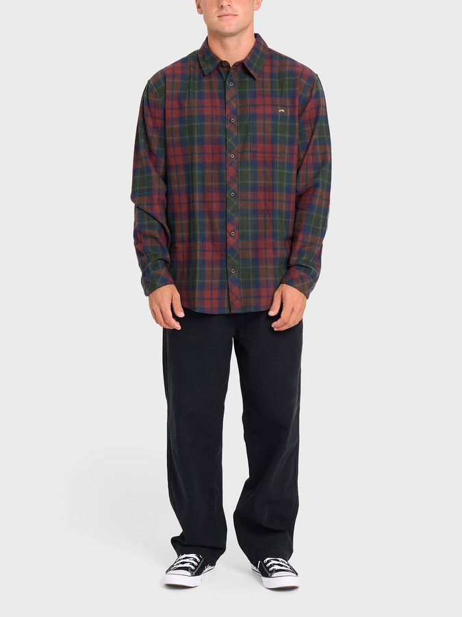 Billabong Coastline Flannel L/S Buttondown Shirt Fall 2026 | TORTOISE SHELL (TTS)