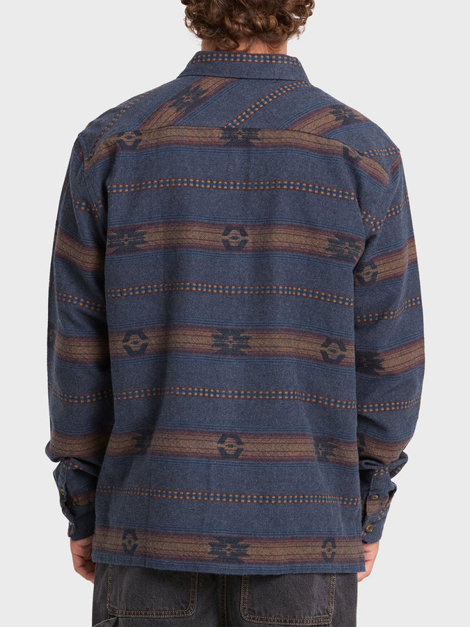 Billabong Offshore Jacquard Flannel Buttondown Shirt 2026 | TRUE NAVY (TRV)