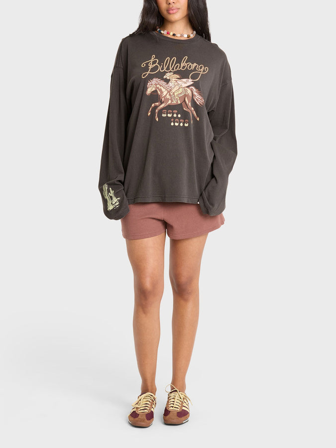 Billabong Familiar Roads Long Sleeve T-Shirt Fall 2026 | OFF BLACK (OB1)