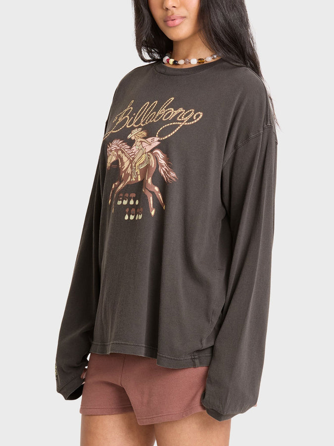 Billabong Familiar Roads Long Sleeve T-Shirt Fall 2026 | OFF BLACK (OB1)
