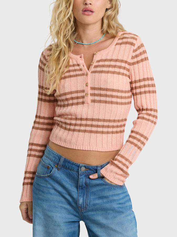Billabong Ziggy Long Sleeve Top Fall 2026 | PALE PEACH (PPC)