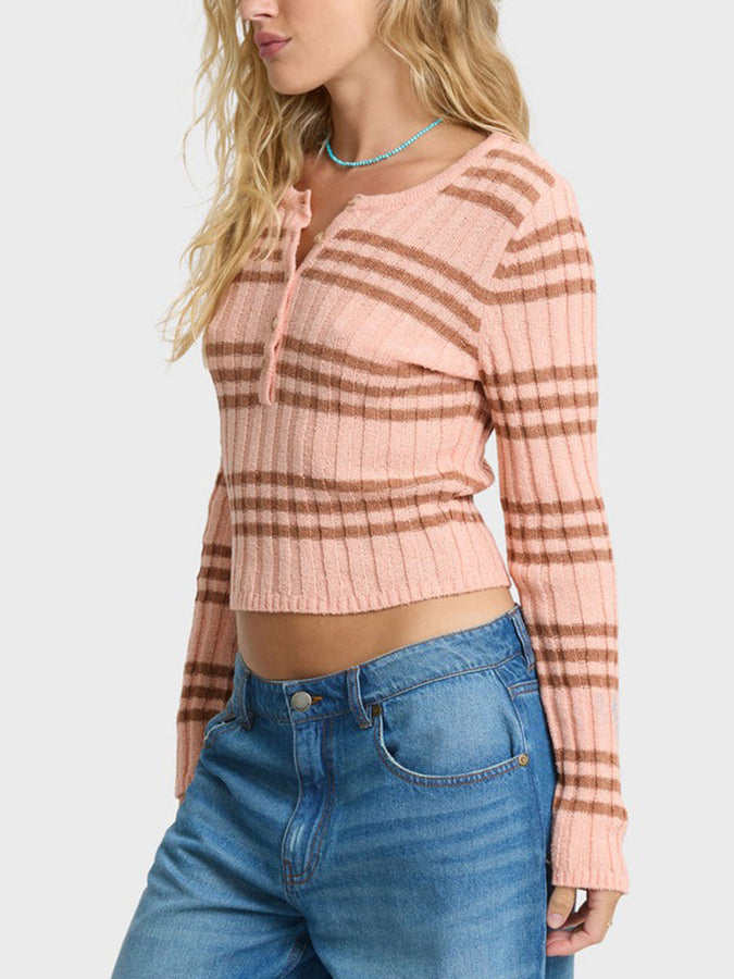 Billabong Ziggy Long Sleeve Top Fall 2026 | PALE PEACH (PPC)
