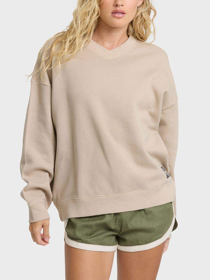 Billabong That Life V Neck Crewneck Sweatshirt Fall 2026 | COBBLESTONE (CBST)