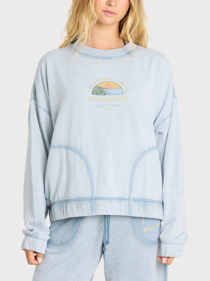 Billabong Field Day Crewneck Sweatshirt Fall 2026 | BLUE SMOKE (BSM)