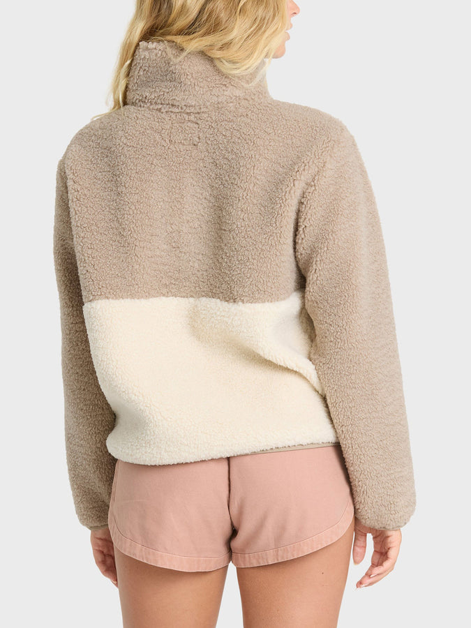 Billabong Horizon Sherpa Mock Neck Sweatshirt Fall 2026 | COBBLESTONE (CBST)