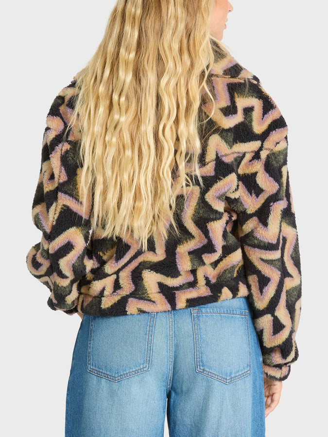 Billabong Barra Sherpa 1/2 Zip Sweater Fall 2026 | BLACK SANDS (BSD1)