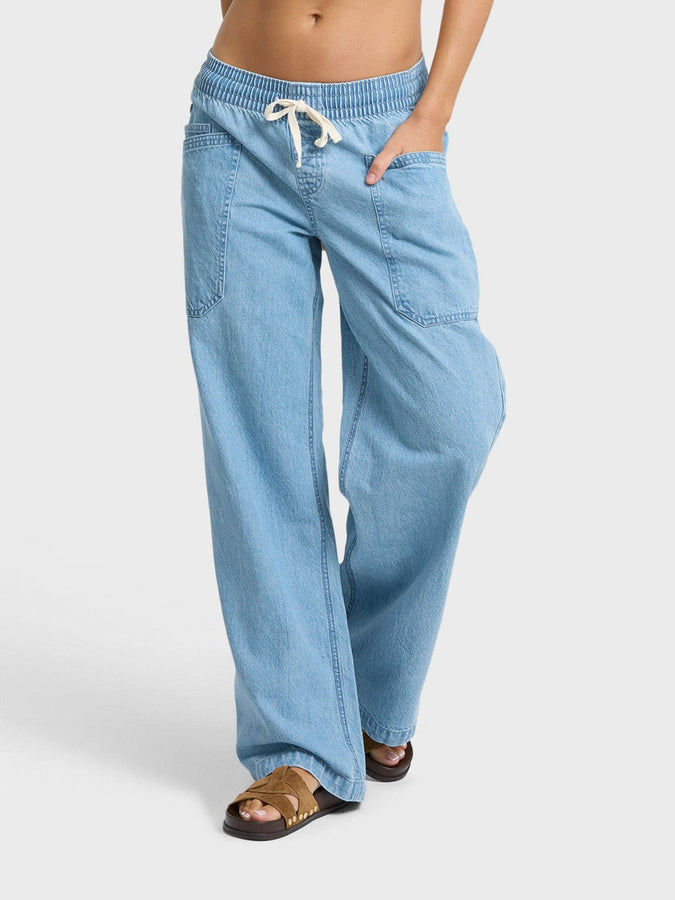 Billabong Zonte Elastic Waist Saltwashed Pants Fall 2026 | SEA BLUE (SEA)