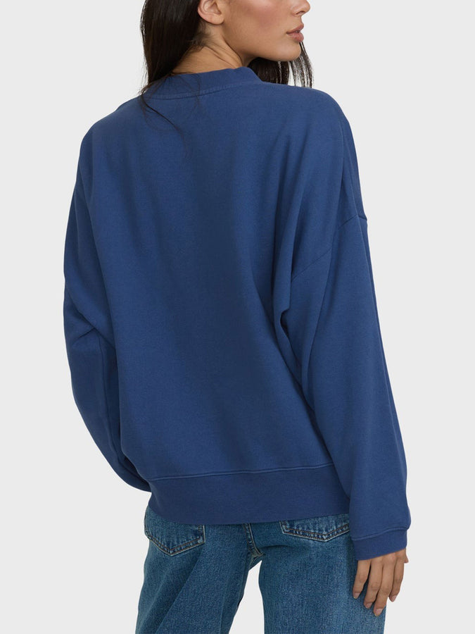 Billabong Surf Camp Heritage Palm Crewneck Sweatshirt Fall 26 | TRUE NAVY (TRV)
