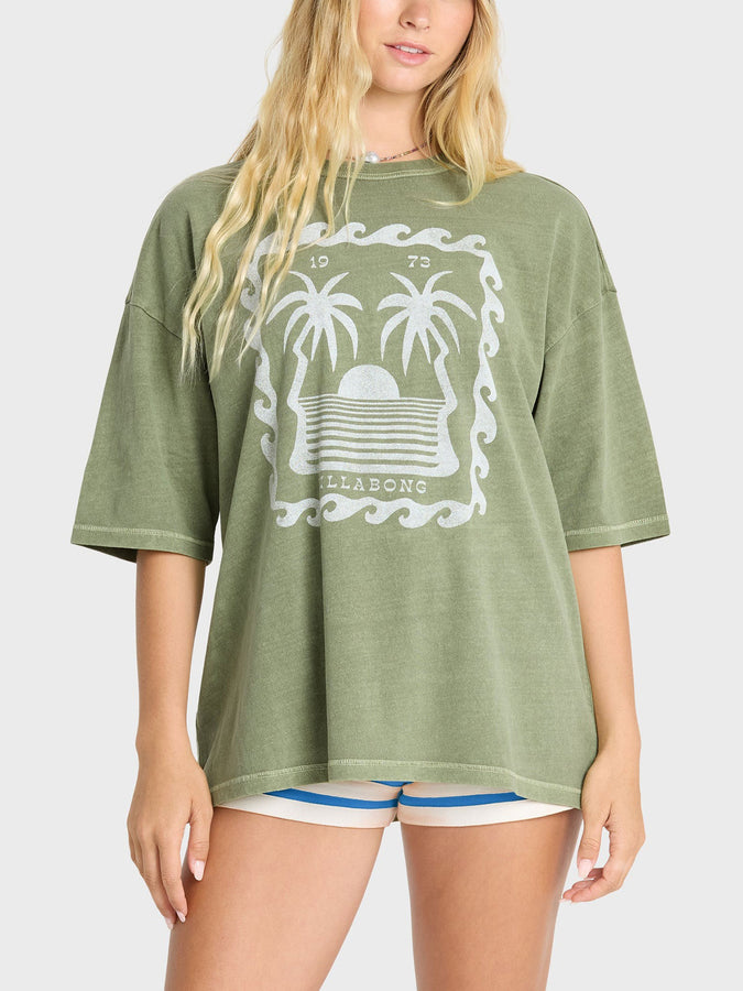 Billabong Wave Stamp T-Shirt Fall 2026 | ARMY GREEN (ARG)