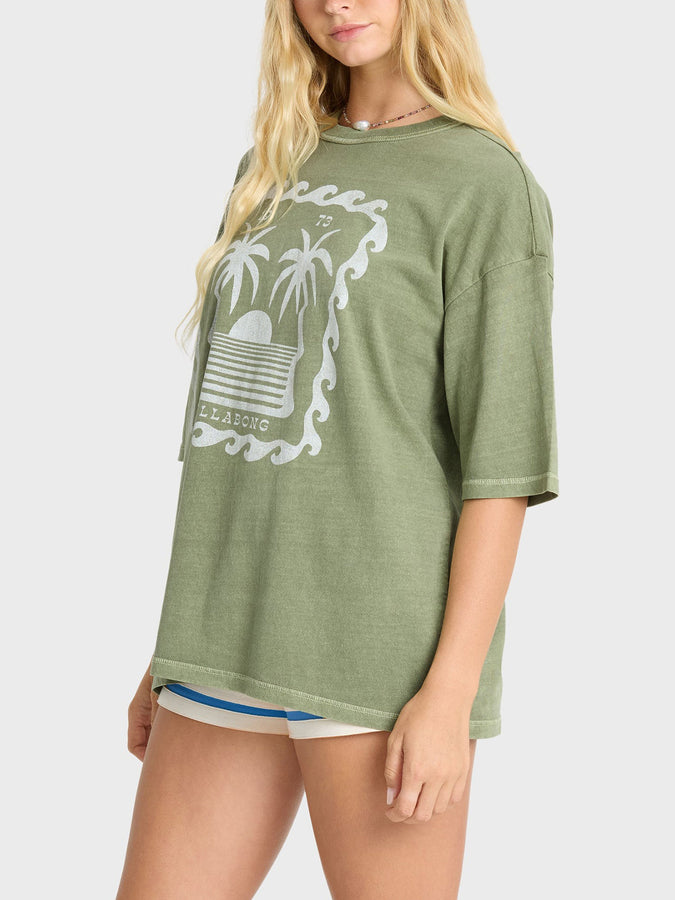 Billabong Wave Stamp T-Shirt Fall 2026 | ARMY GREEN (ARG)