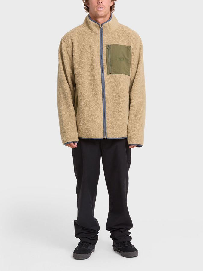 Billabong Alpine Mock Neck Zip Sweater Fall 2026 | PALE KHAKI (PKH)