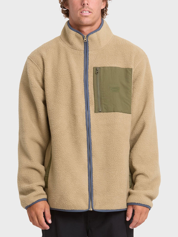 Billabong Alpine Mock Neck Zip Sweater Fall 2026 | PALE KHAKI (PKH)