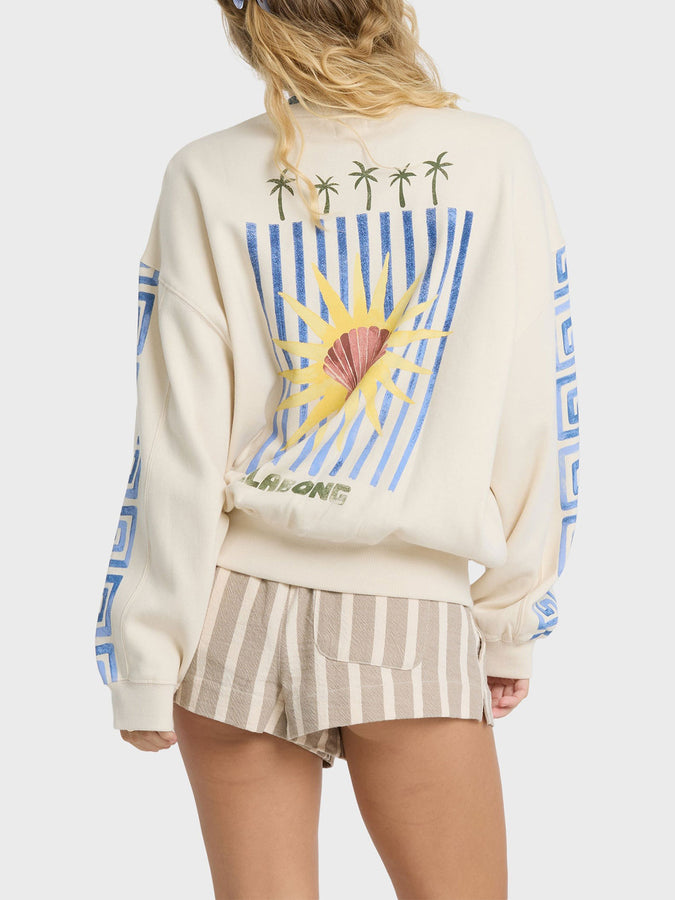 Billabong Carnival Kendal Crewneck Sweatshirt Fall 2026 | WHITE CAP (WCP)
