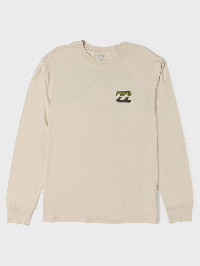 Billabong Crayon Wave Premium Long Sleeve T-Shirt Fall 2026 | OATMEAL (OAT1)