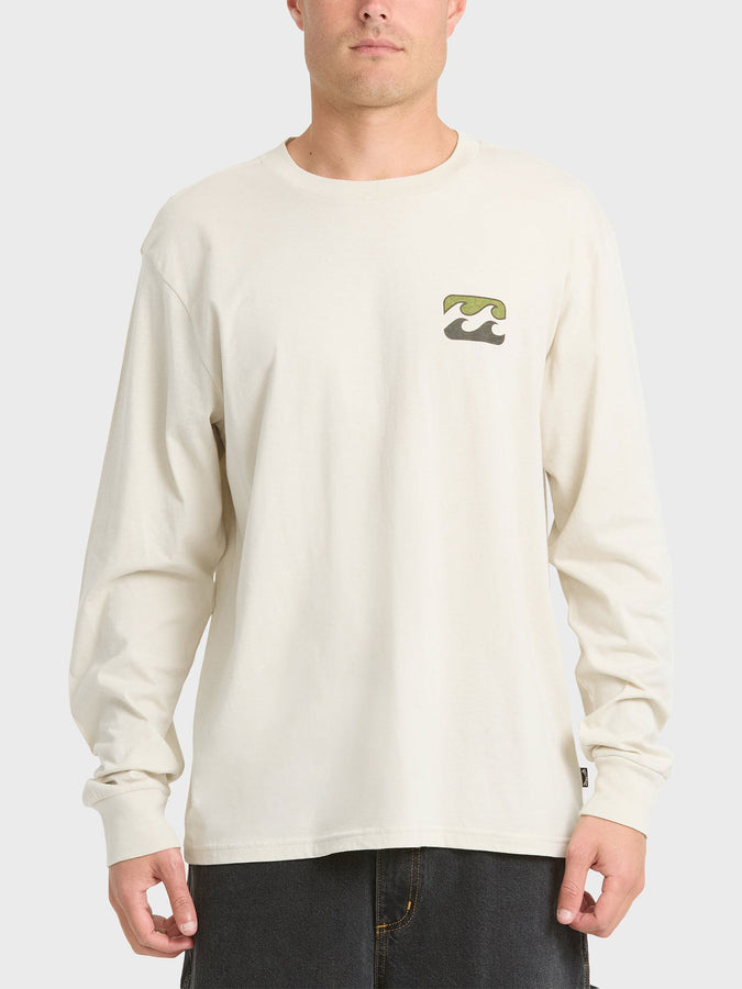 Billabong Crayon Wave Premium Long Sleeve T-Shirt Fall 2026 | OATMEAL (OAT1)