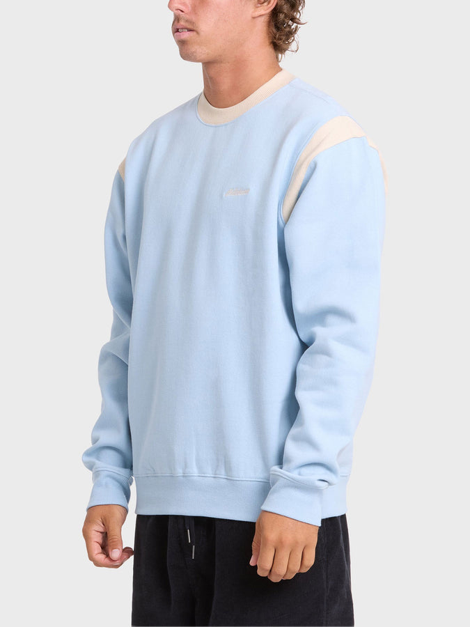 Billabong Highway Garage Crewneck Sweatshirt Fall 2026 | BLUE SMOKE (BSM)