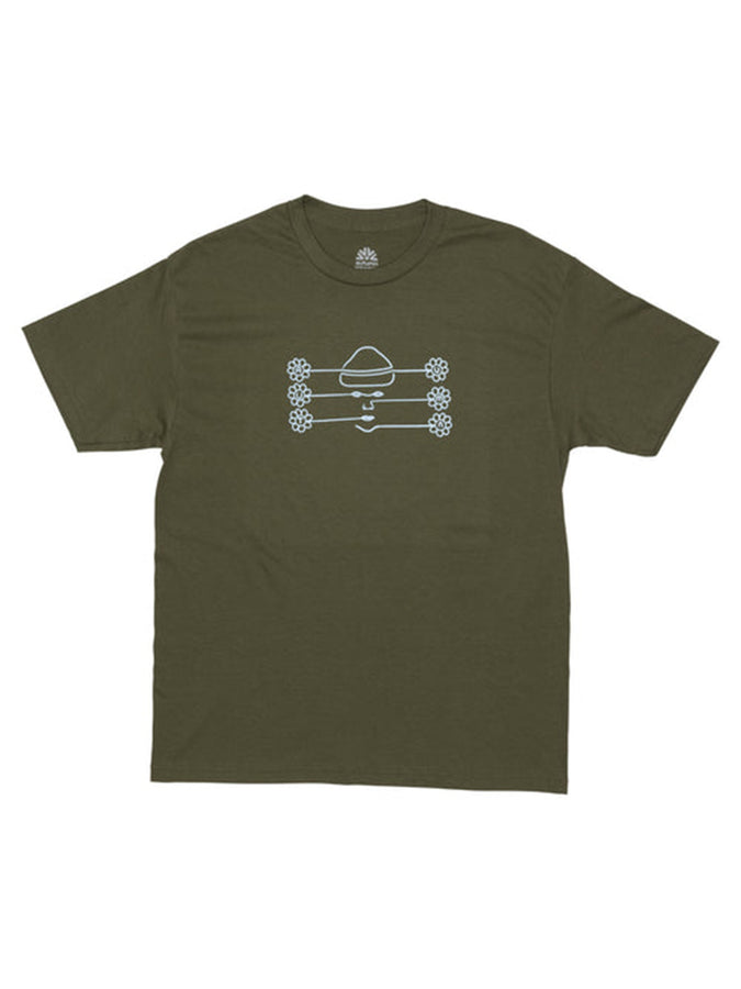 Autumn Bloom S/S T-Shirt Winter 2024 | ARMY GREEN