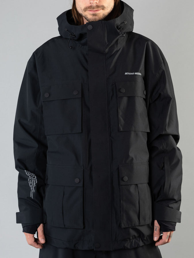 Beyond Medals Cargo Snow Jacket 2025 | BLACK