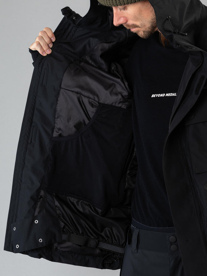 Beyond Medals Cargo Snow Jacket 2025 | BLACK