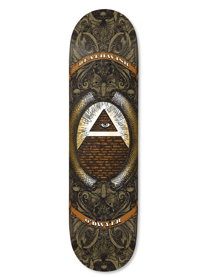 Deathwish Brian O'dwyer All Seeing 8.5'' Skateboard Deck | BROWN