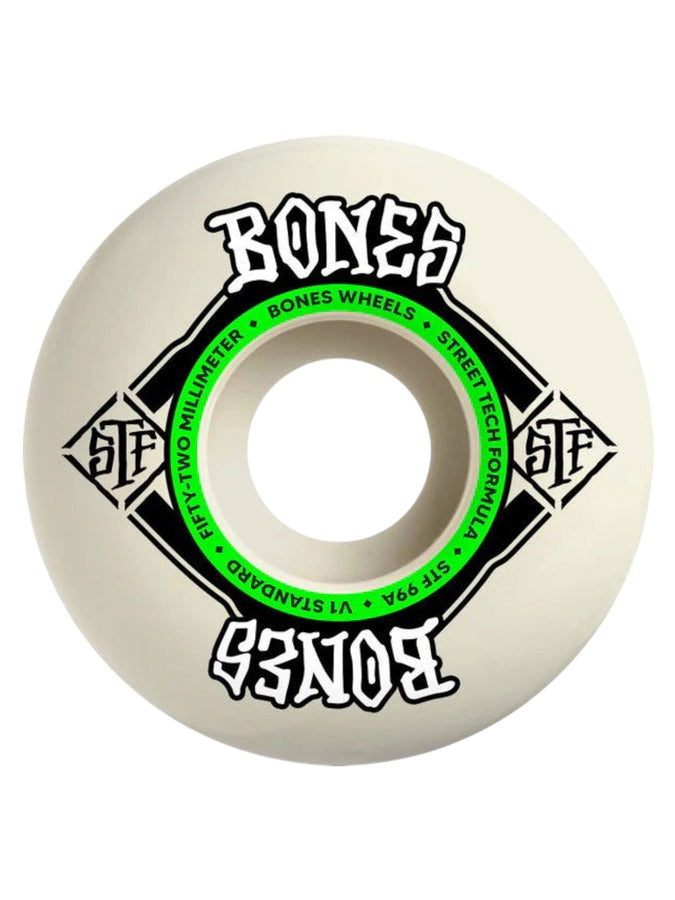 Bones STF Sidecut V5 99A Skateboard Wheels | NATURAL