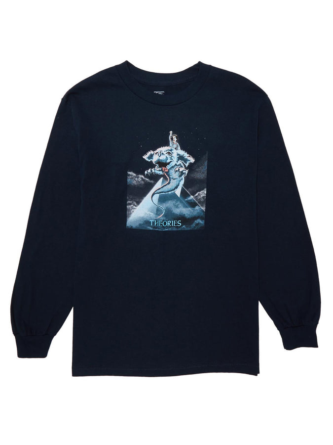 Theories LuckDragon Long Sleeve T-Shirt Fall 2024 | SLATE BLUE