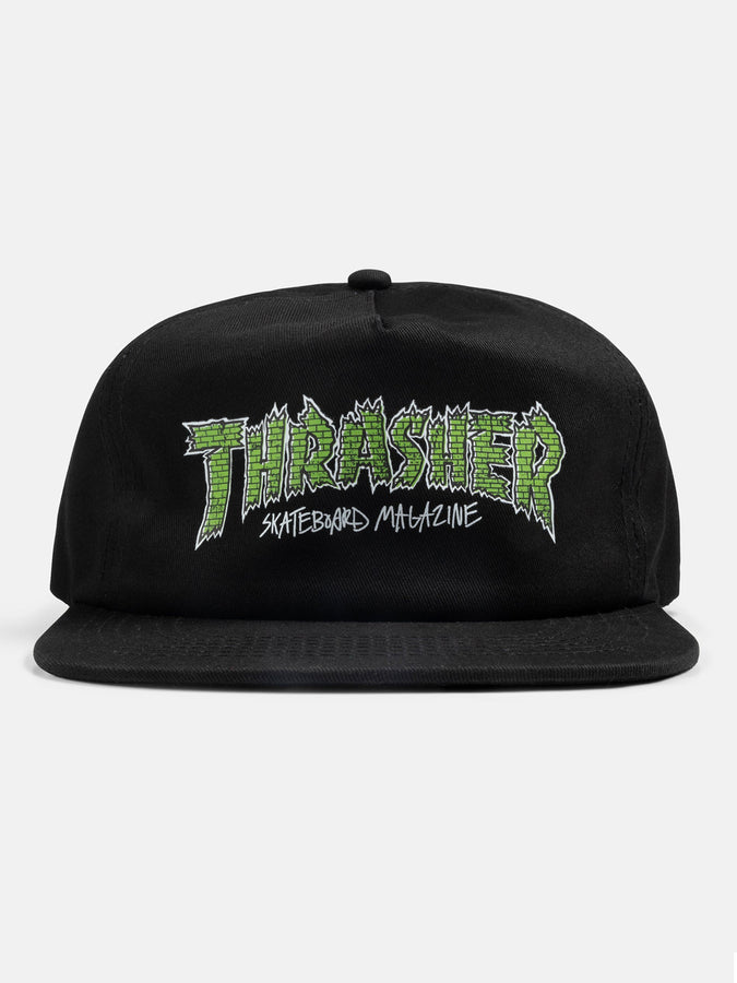 Thrasher Brick Snapback Hat | BLACK (BLK)