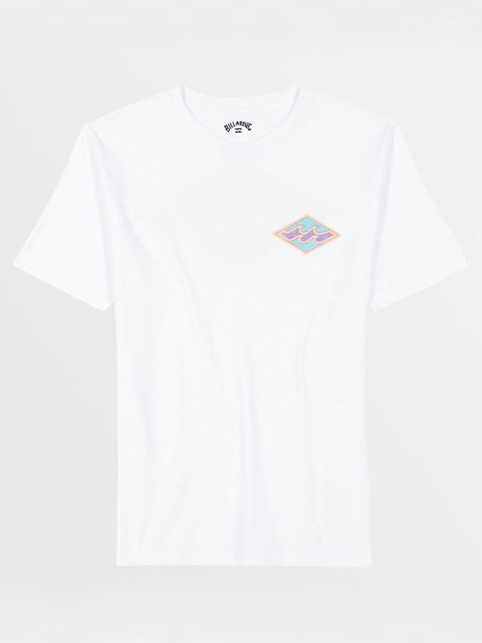 Billabong Crayonwave Diamond T-Shirt Fall 2024 | WHITE (100)