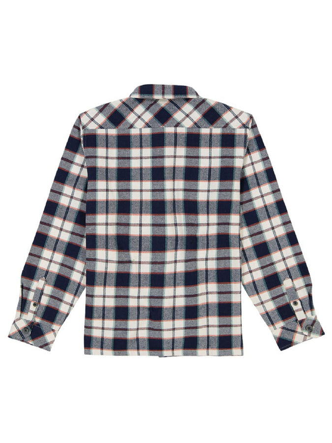 Billabong Offshore Flannel Long Sleeve Buttondown Shirt Fall 2024 | DUSTY NAVY (410)