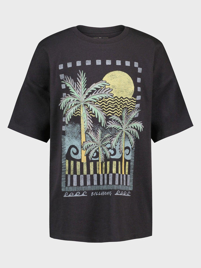 Billabong Heatwave Oversized T-Shirt Fall 2026 | BLACK SANDS (020)
