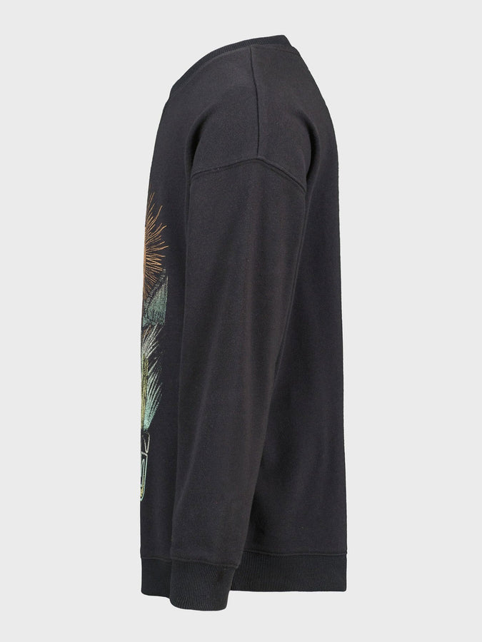 Billabong Making Waves Black Crewneck Sweatshirt Summer 2026 | BLACK SANDS (020)