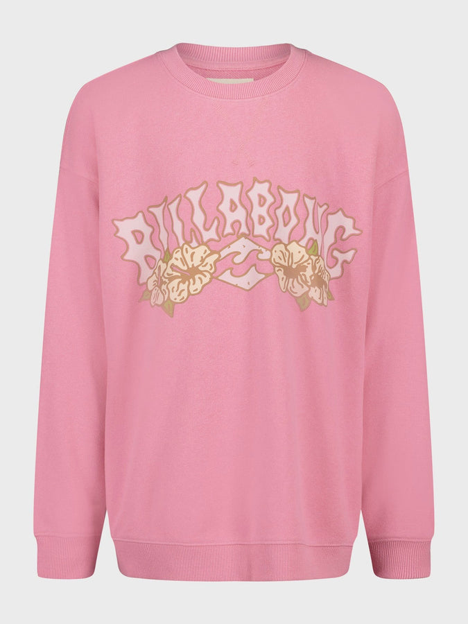 Billabong Making Waves Pink Crewneck Sweatshirt Summer 2026 | FUCHSIA PINK (662)
