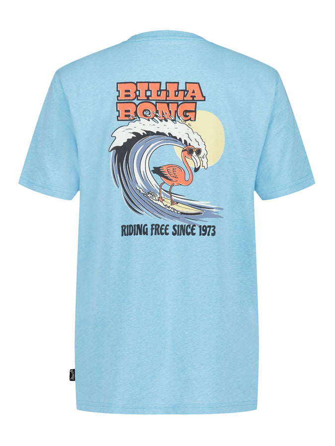 Billabong Flamingo Surf T-Shirt Spring 2026 | AQUA HEATHER (430)