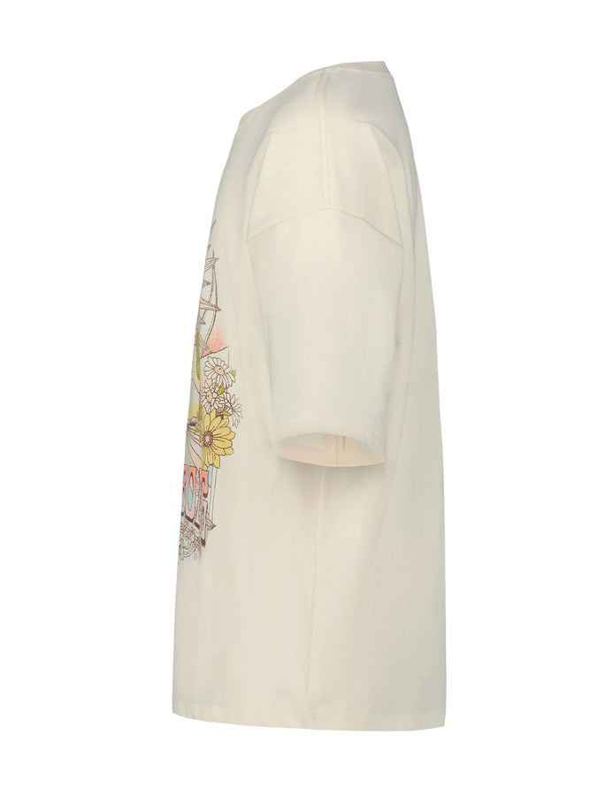 Billabong Sunsets Oversized T-Shirt Spring 2026 | SALT CRYSTAL (680)