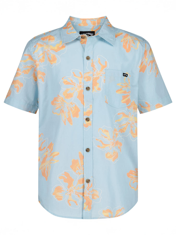 Billabong Sundays Short Sleeve Buttondown Shirt Spring 2026 | MIST BLUE (466)
