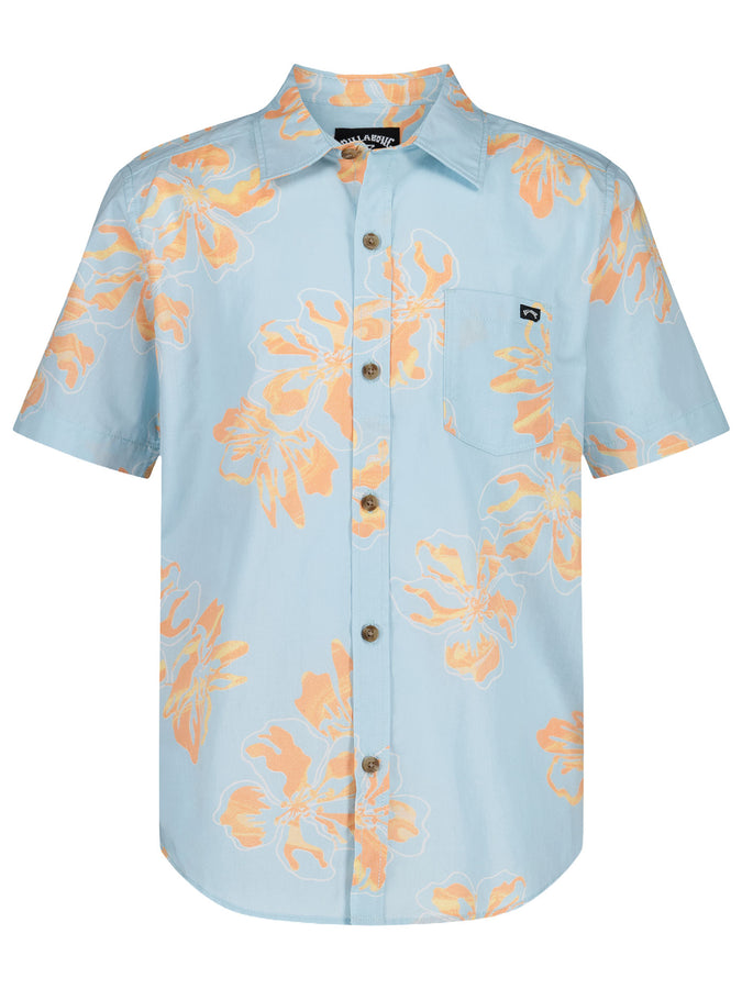 Billabong Sundays Short Sleeve Buttondown Shirt Spring 2026 | MIST BLUE (466)