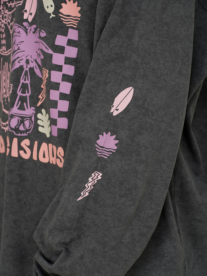 Notice The Reckless Bad Decisions Only LS T-Shirt Spring 2026 | FADED GREY